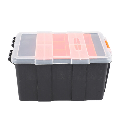 F-156D Portable Plastic Tool Parts Box Suitcase Electrician Tool Box Storage Tools Box Storage Box Suitcase Case Holder 1