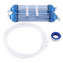 Waterfilter 2 Stuks T33 Cartridge Behuizing Diy T33 Shell Filterfles 4 Stuks Fittingen Waterzuiveraar voor Omgekeerde Osmose Systeem