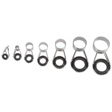 7Pcs Fishing Rod Guides Tip 7 Sizes Telescopic Tip Repair Kit Rings Eyes Set