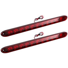 2Pcs Red 15 Inch 11 Led Trailer Light Bar Sealed Stop Turn Tail Park Third 3Rd Brake Light Truck Trailer  Id Bar Waterproof