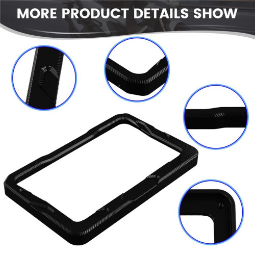 Motorcycle Modified Instrument Protection Frame for  368G Display Decorative Shell Screen Protective Cover Black 2