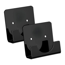 2 Piece Acrylic Bath Shower Curtain Pole Holder for the Wall Curtain Rod Retainer Square Shower Rod Mount Holder,A