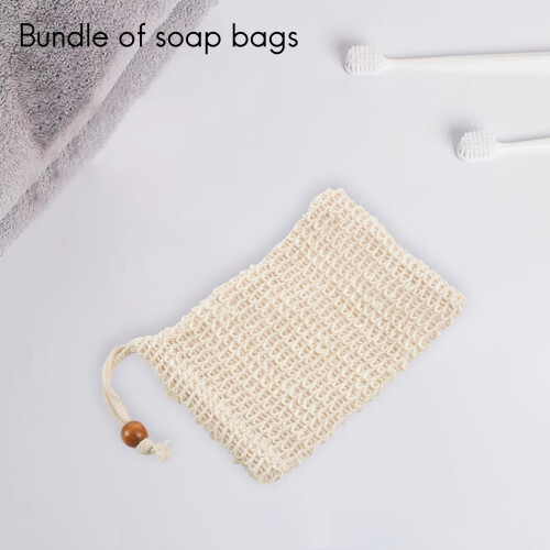 5 Pack Exfoliating Soap Bag Natural Soap Saver 2