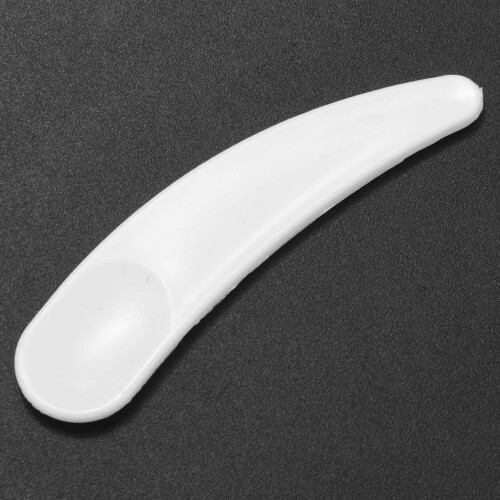 100 St  Cosmetic Spatel Scoop EngåNgs Vit Plastmask Spatelskedar 1