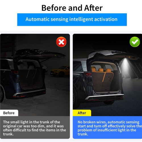 Per  Song L Car Rear Trunk Light Tailgate Modifica Led Luce Interna per Bagagliaio Luce Interna per Auto 2