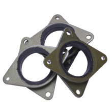 Verbesserte NEMA 17 Vibrationsdämpfer Aus Stahl Und Gummi Mit M3-Schraube -CNC Für 3D-Drucker CR-10, CR-10S, 3 (3Er Pack)