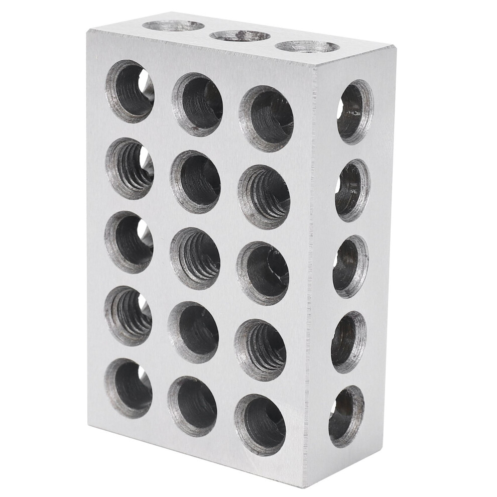 2Pcs 25X50x75mm Hardened Steel Blocks 23 Holes Parallel Clamping Block Lathe Tools Precision 0.005Mm For Machine Tool 6031465110366
