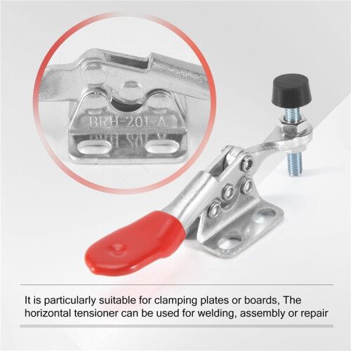 1pc 27kg Anti-Slip U Shape Toggle Clamp Holding Capacity Push Pull Toggle Clamp Vertical/Horizontal Type for Hand Tool 1