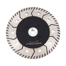 125 x 2.8mm M14 Double-Sided Diamond Saw Blade Grinding Slice Type With Flange