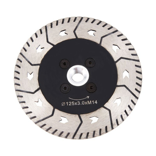125 x 2.8mm M14 Double-Sided Diamond Saw Blade Grinding Slice  Type With Flange