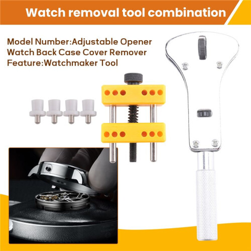 Adjustable Watch Case Removal Mount Three-Claw Open Cover Set Watch Repair Kit 2