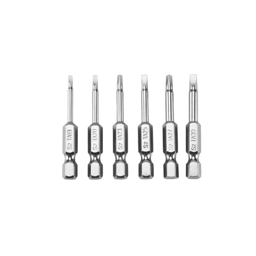 6Pcs S2 Steel Triangular Screw Bits Magnetic Screwdriver Bit Anti Slip Triangle Screw 1.8/2/2.3/2.5/2.7/3 Mm Dropshipping 4713735066239