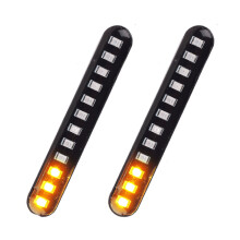 2 Pcs Voiture Moto Eau Qui Coule Frein De Queue Lumières 12 Led Clignotants Bande 3528 Smd Plaque D'immatriculation Lumière Clignotant Arrêter