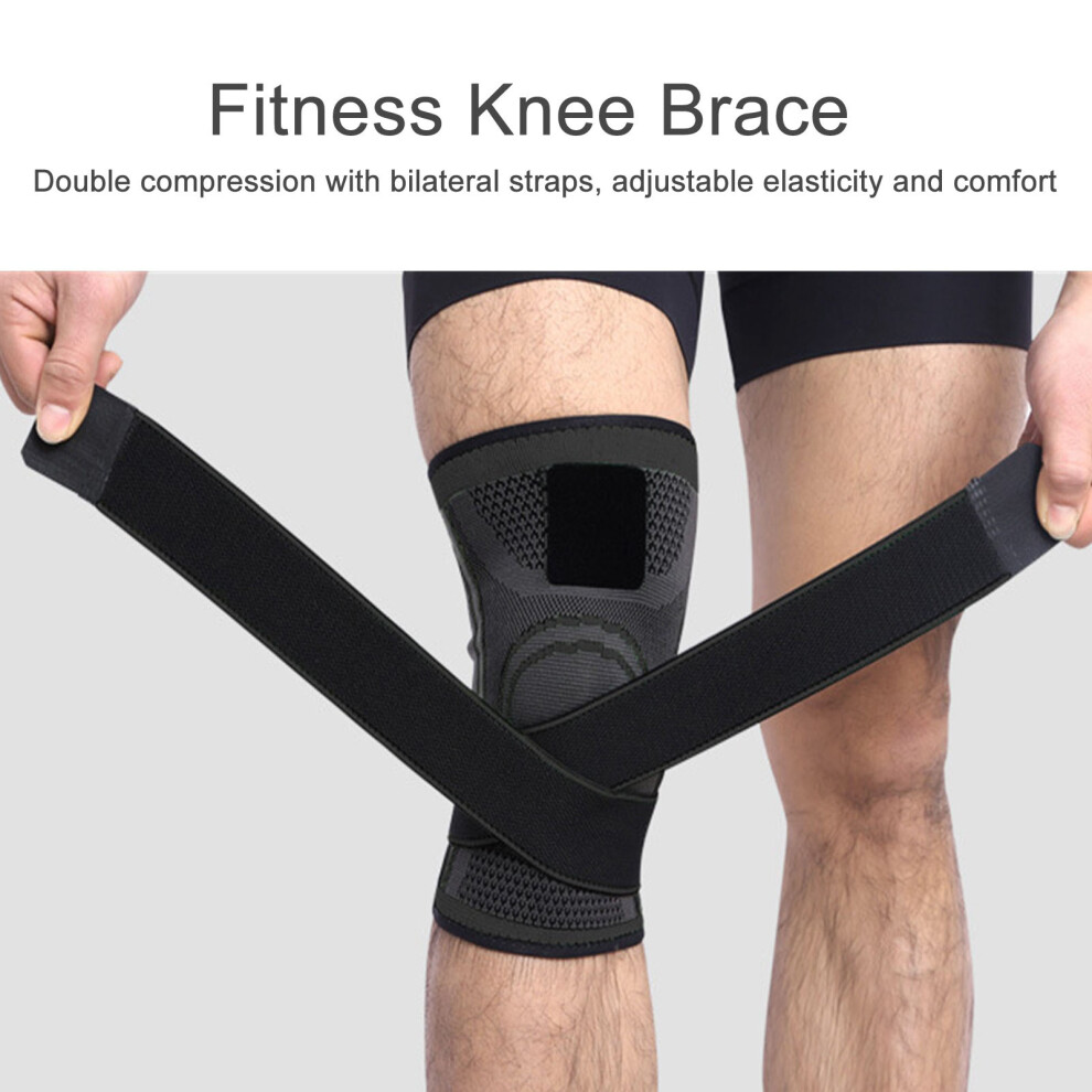 XL Knee Brace in Black - Breathable Adjustable and Wear-Resistant