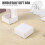 100Pcs  Paper Box Nice  Box Packaging Box Small Size-White 3