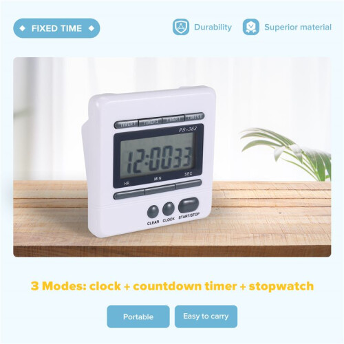 Digital Countdown Timer 4 Channel Count  Down Kitchen Cooking Timer Clock 2