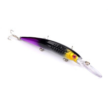 1Pcs 15.2Cm 12.2G 3D Eyes Hard Fishing Lure Bass Pike Crankbaits Minnow Wobblers With Hooks Fishing Tackle