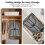 Foldable Ironing Board Home Dorm Space Saving Small Ironing Board Portable Tabletop Ironing Board with Hook for Laundry 4