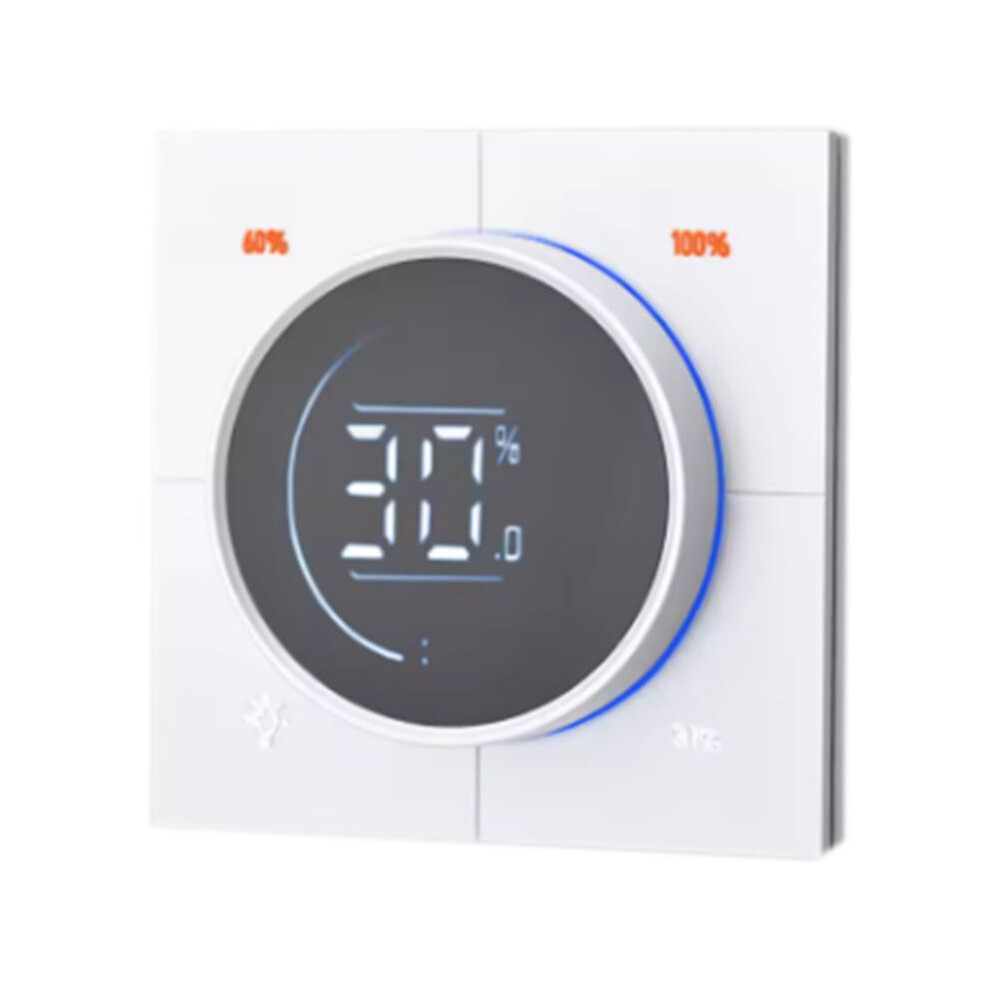 Infinite Knob Mosfet Dimmer Regulator Zigbee 3.0 Pc Panel Wall Light Digital Lcd Trailing Dimming White 6033449201398