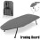 Foldable Ironing Board Home Dorm Space Saving Small Ironing Board Portable Tabletop Ironing Board with Hook for Laundry 2
