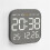 Electronic Wall Clock Wall-Mounted Multi-Functional Digital LED Clocks 12/24H Snooze Alarm Clocks Bedroom White 5