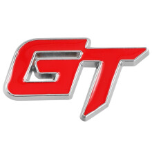 3d  Logo Car Sticker Moda Car Decor Sticker per  Mustang Focus 2 3 Fiesta Ranger Mondeo Mk2 Red Silver