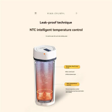 Portable Beaker Tea Kettle 6 Preset Electric Portable Water Heater for Boiling Self Heating Cup A EU Plug