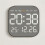 Electronic Wall Clock Wall-Mounted Multi-Functional Digital LED Clocks 12/24H Snooze Alarm Clocks Bedroom White 4
