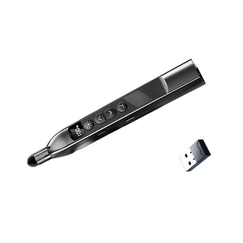 Wireless Remote Control Slide Page Turner SUB Rechargeable Digital Display Remote Page Turner Clicker Volume Controller 1