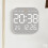 Electronic Wall Clock Wall-Mounted Multi-Functional Digital LED Clocks 12/24H Snooze Alarm Clocks Bedroom White 2
