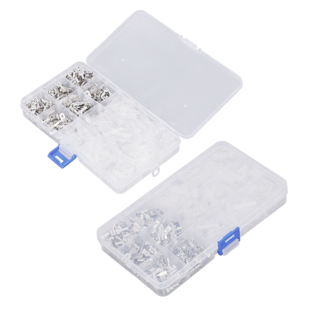 Copper Wire Terminals Pack 480Pcs Spade Connectors Tin Plated 2.8Mm 4.8Mm 6.3Mm 4221372325164