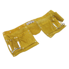 Durable Leather Tool Belt Apron with Multiple Pockets Quick Release
