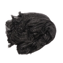 Schwarze Mesh-Sonnensegel 4x6m mit 20 Befestigungsbändern UV- und staubdicht