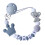 Silicone Baby Teethers Chain Bead Chain for Newborn Grey 30cm 5
