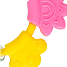 Multifunktionaler Baby-Rassel und Beißspielzeug – Silikon-Kauspielzeug, Grün, 9,5  7 cm