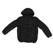 Heated Jacket For Winter With Detachable Hood, Intelligent Heating Three Gear Temperature Control Warm Coat For Skiing Cycling Outdoor Activities