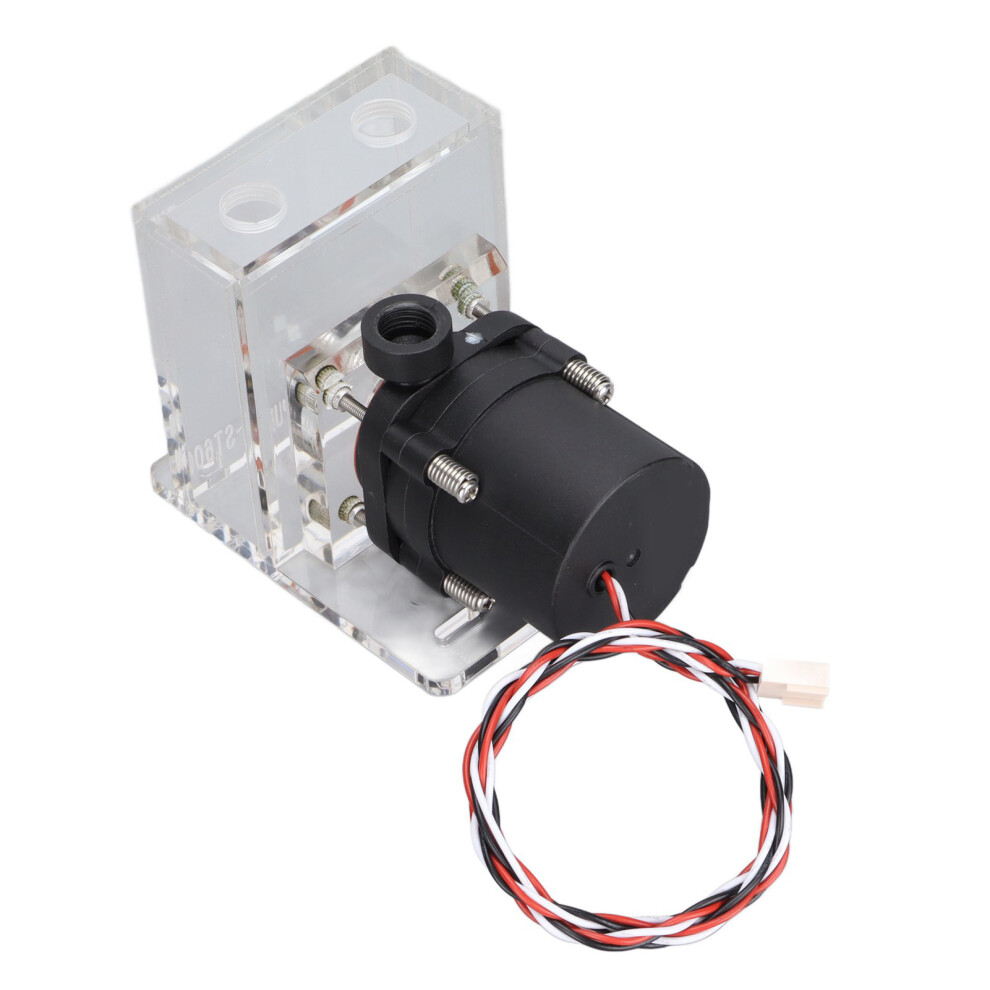 Acrylic Water Cooling Pump 12V 10W 4M Head 600L/H Quiet Cooler 9451376788831