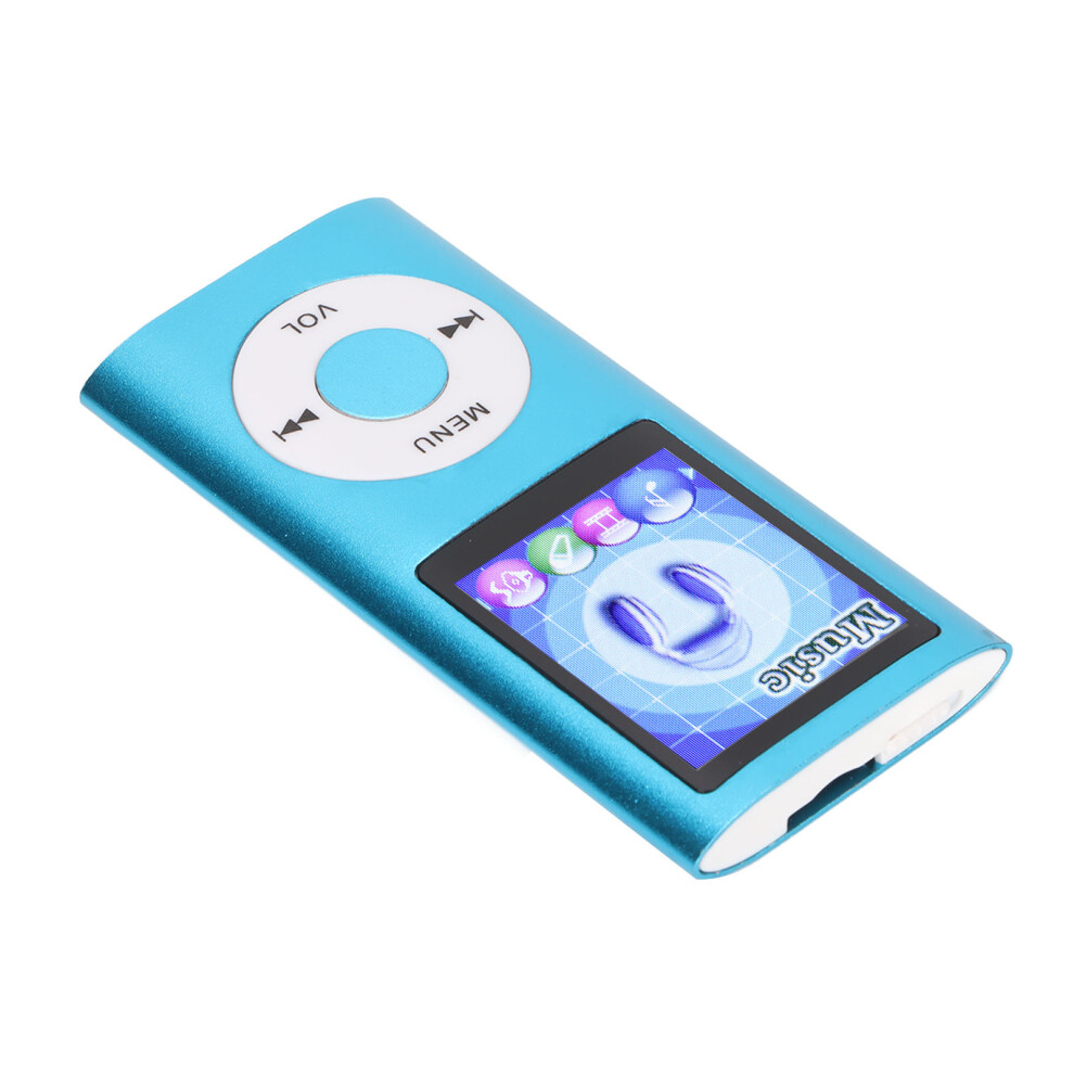 Portable 1.8" Color Display Mp3 Player 64Gb Expandable Blue 3411376457065