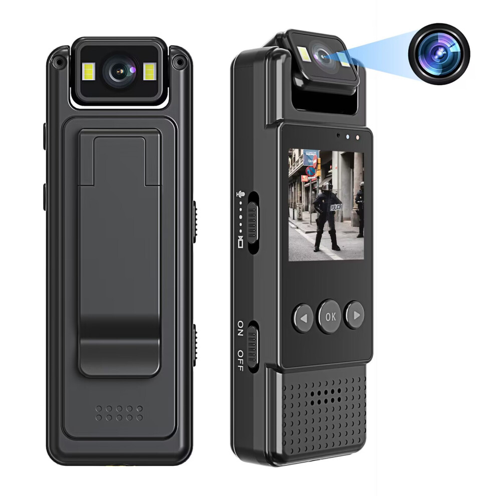 Portable 1.3" Body Camera With 8G-64G, 1080P Video, 180 Lens 4921376864323