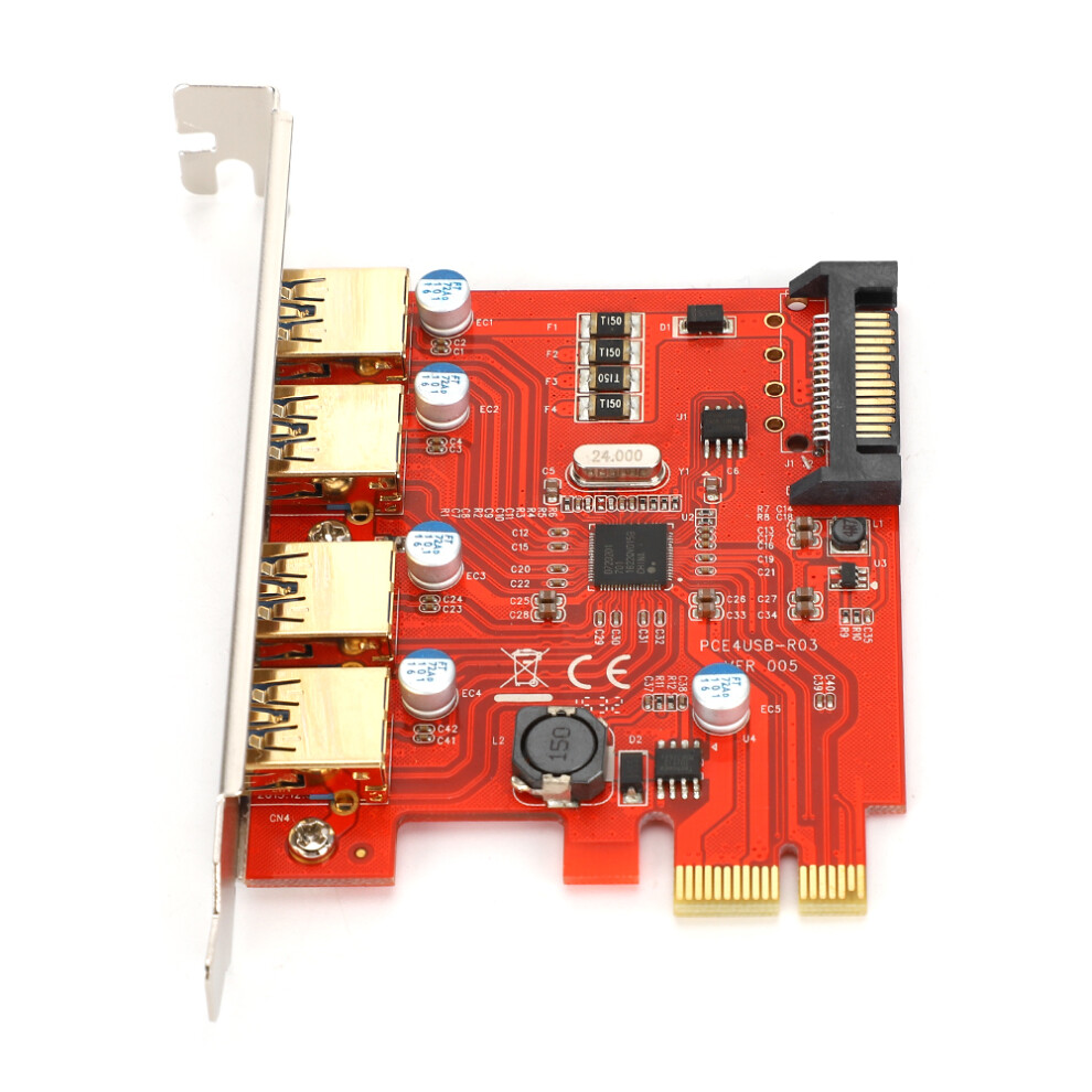 Usb3.0-Erweiterungskarte, 4-Port-Adapterkarte Mit 7465065646540