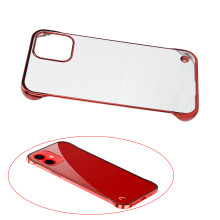 Custodia in PC per iPhone 12 con bordo a metà - Trasparente 0,7 oz
