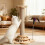 Large Cat Tree Scratching Post Pet Climbing Tower Kitten Activity Centre 9