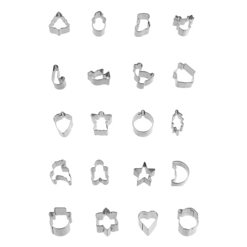 Professional 20 Stainless Steels Cookie Cutters Christmas Shape