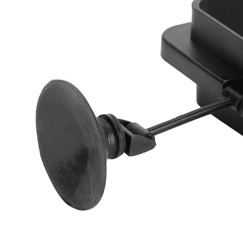 Fish Tank Floating Food Feeder Ring - Black Secure Suction Cup Design 2