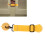 Adjustable Door Strap Lock for Pets, Yellow, 20-30cm 1