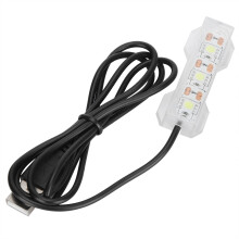 Lampe d'aquarium USB multicolore avec éclairage LED doux, basse consommation, longue durée de vie, spectre complet et réglable.