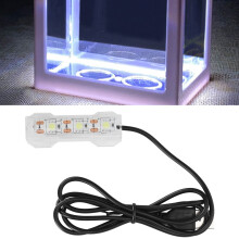 Water Plant Light for Small Fish Tank Desktop Aquarium Soft LED Lamp