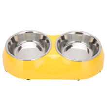Stainless Steel Bowls For Pet Feeding, Raised Feeding Design With Anti Slip Base Durable Double Layer Dog Food Water Bowl Set, Spill Resistant
