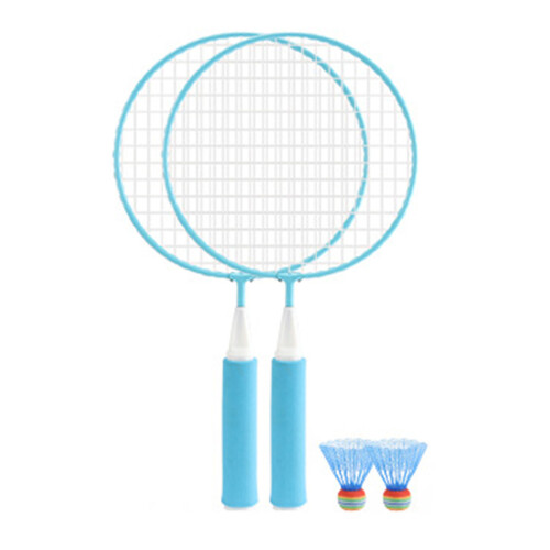 Badminton Racket Set Replacement Badminton Equipment Oversized Net Surface Steel Frame Rackets Soft Wrapped Handle Tight Stringing Lightweight Rackets