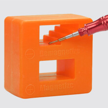 Magnetisierer und Entmagnetisierer Werkzeug 2-in-1 für Schraubenzieher, Metallteile Orange